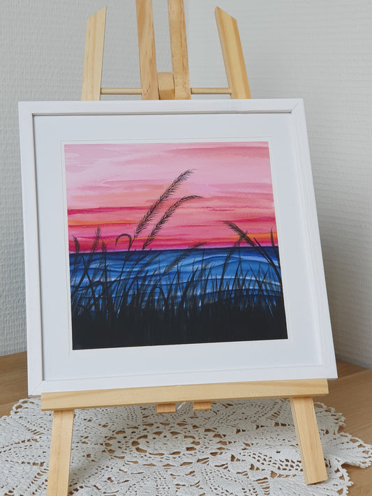 Sunset at the waterside